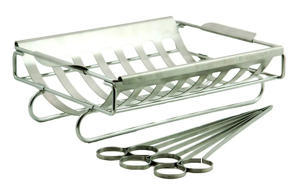 Soporte De Asado Con 6 Brochetas 1 Soporte De Asado Con 6 Brochetas